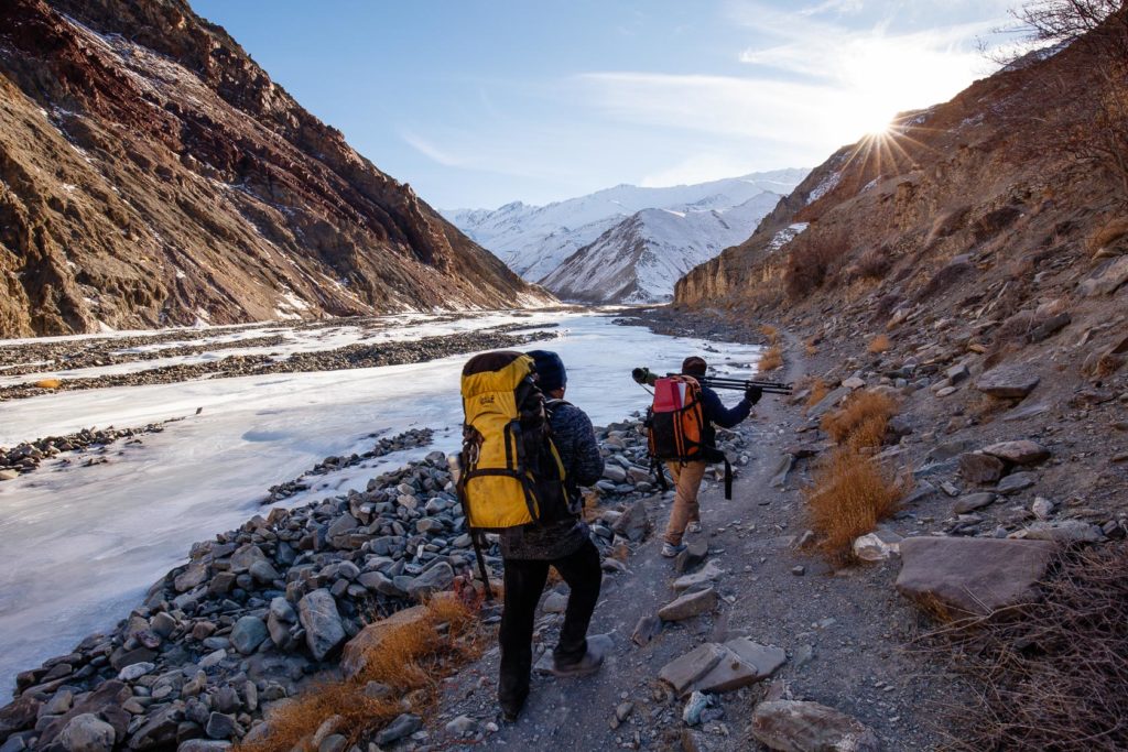 trekking photo dans la vallée de Rumbak, au Ladakh