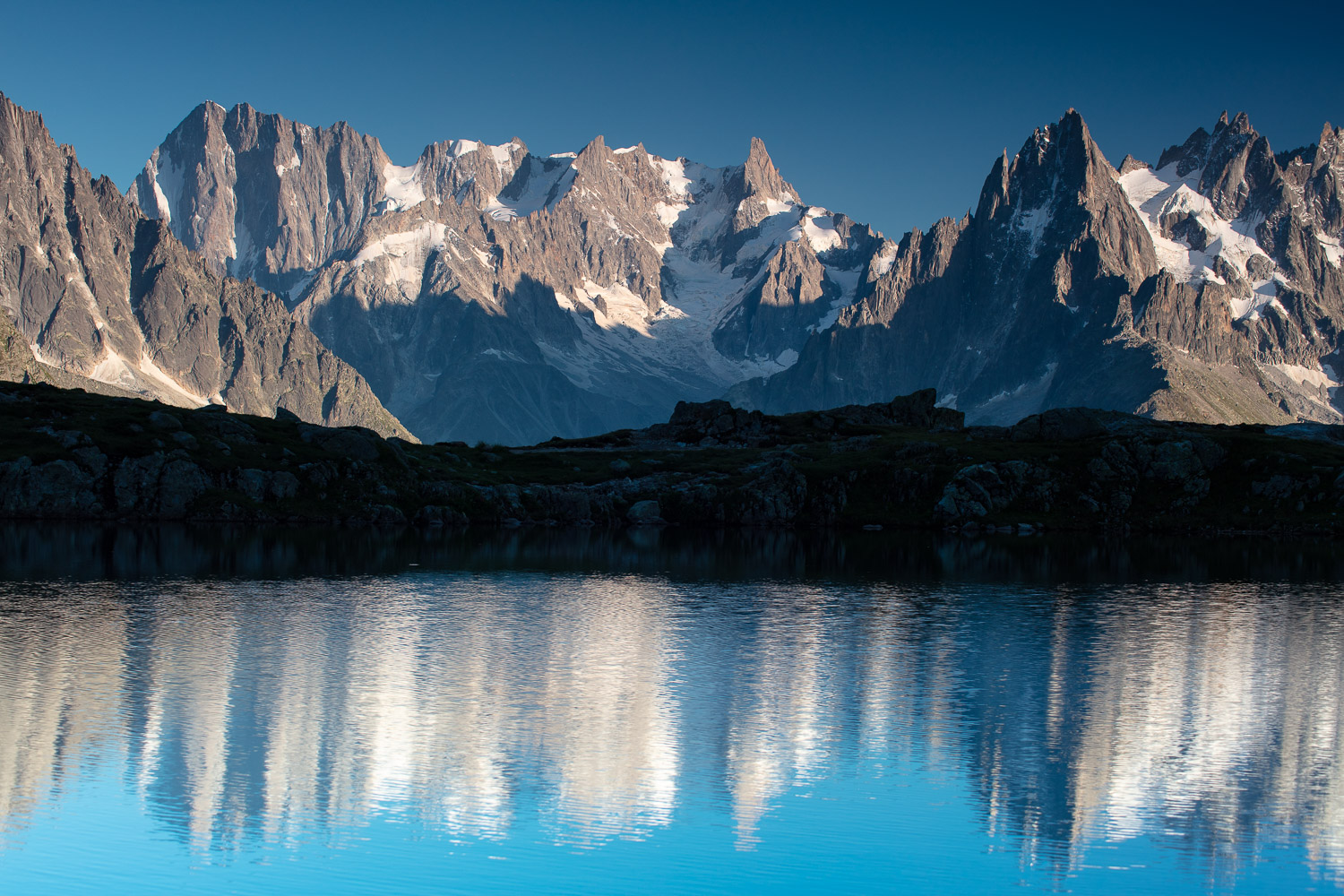 Hautes montagnes en photo en voyage photo dans les alpes